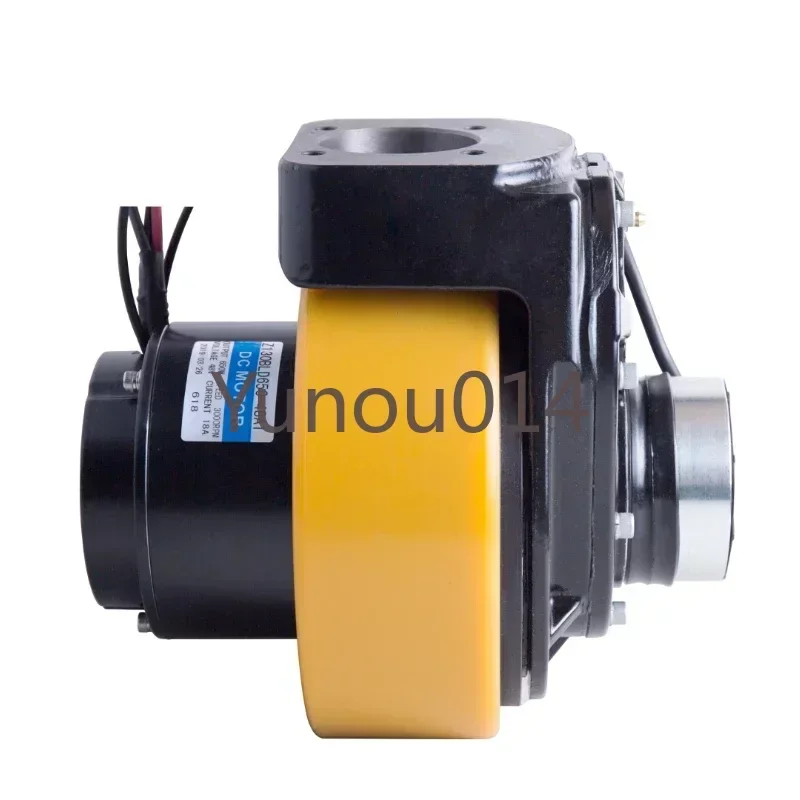 Brushless Driving Wheel Motor for Electric Forklift Pallet Truck, Rubber Drive Wheel, DC Brush, 750W, 1000W, 24V, 48V, 650W