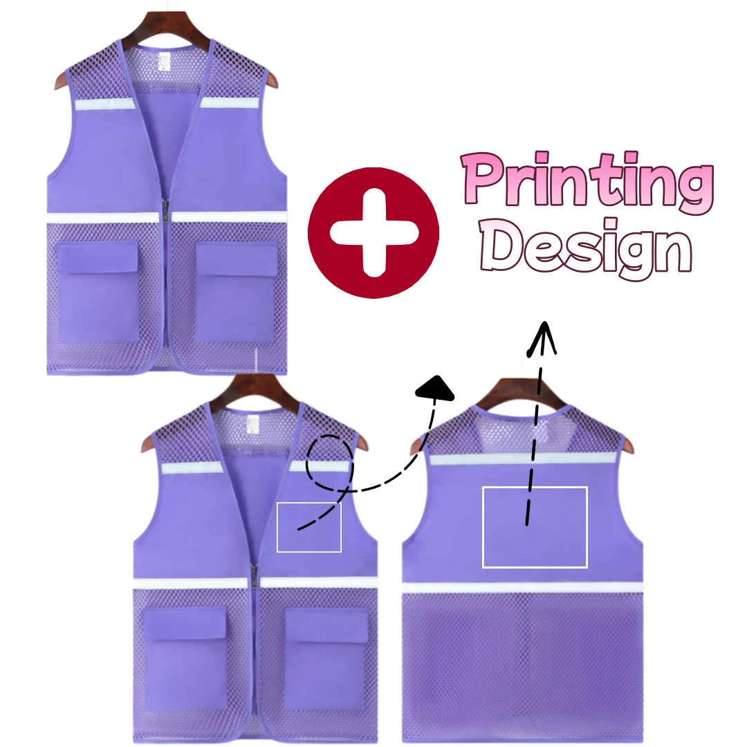 2026 Summer Customized Logo Sleeveless Thin Breathable Vest Event Volunteer Vest Camping & Hiking and Hunting Work Vest