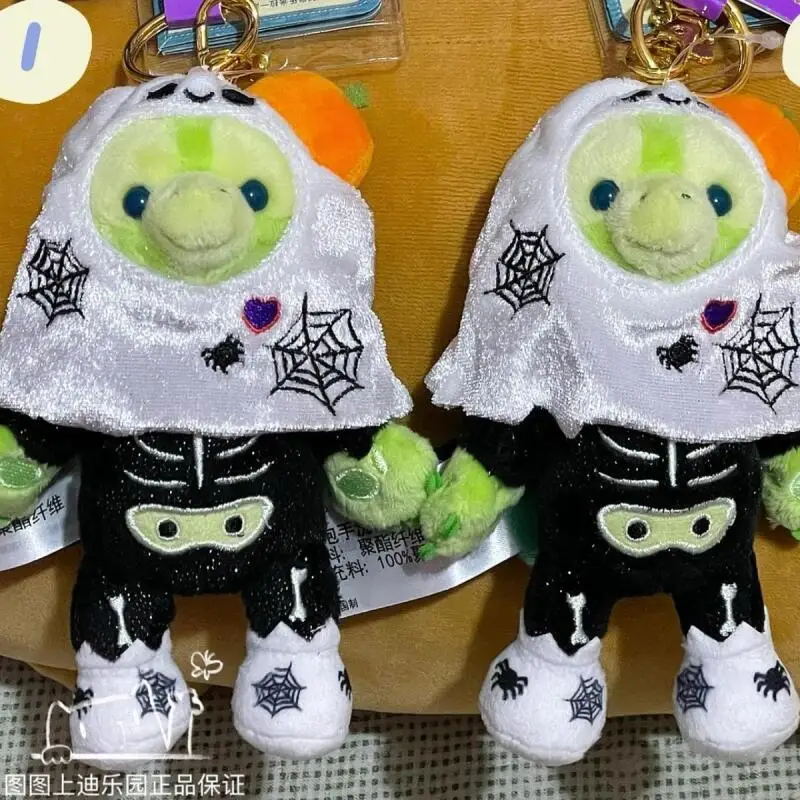 Disney 2024 Halloween Ghost Olu Mel Duffy peluche rempli porte-clés fille sac à dos pendentif poupée décorative Couple Halloween jouet cadeaux
