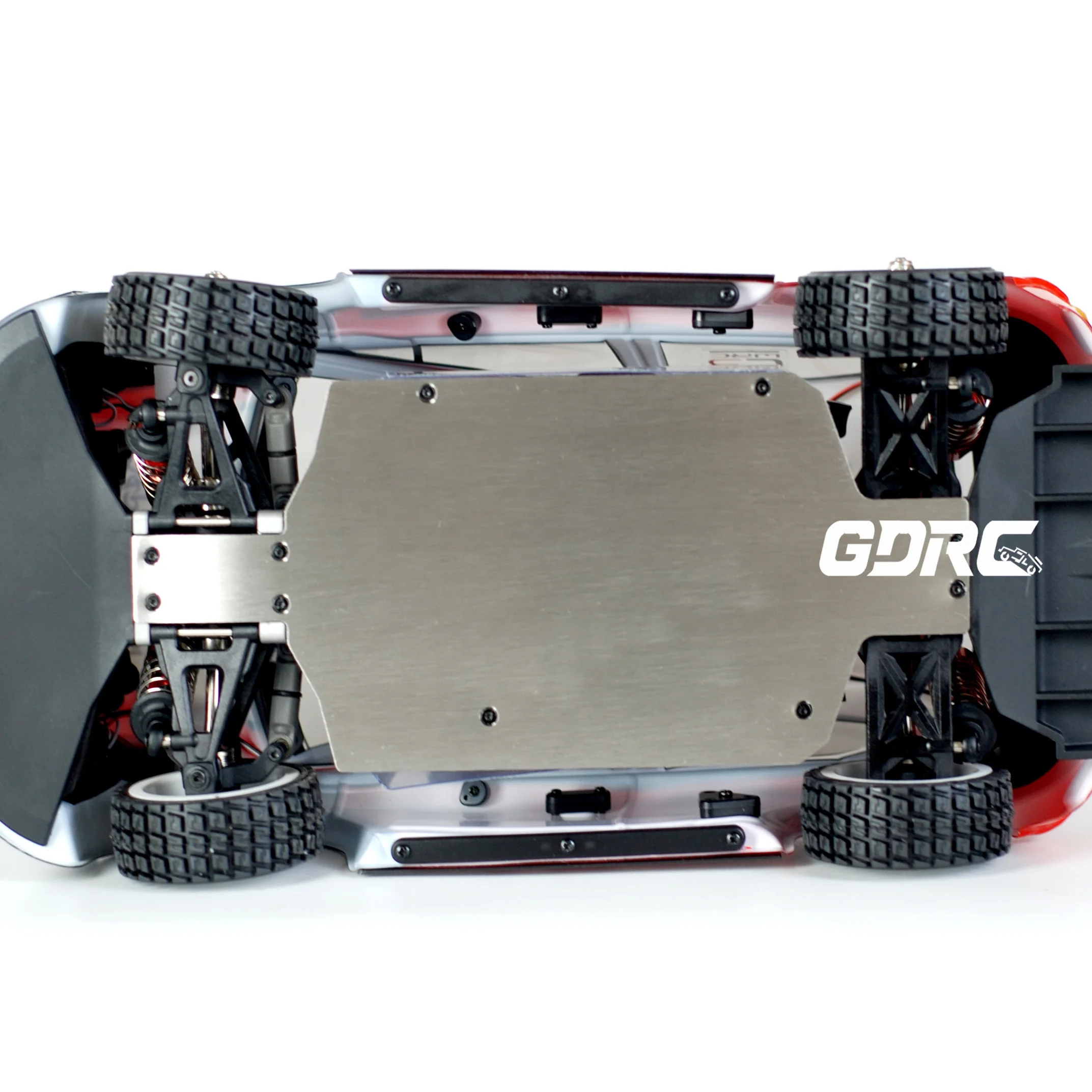 MJX 14303 14304 piezas de coche RC placa protectora de chasis armadura inferior resistente a los arañazos de acero inoxidable 14302