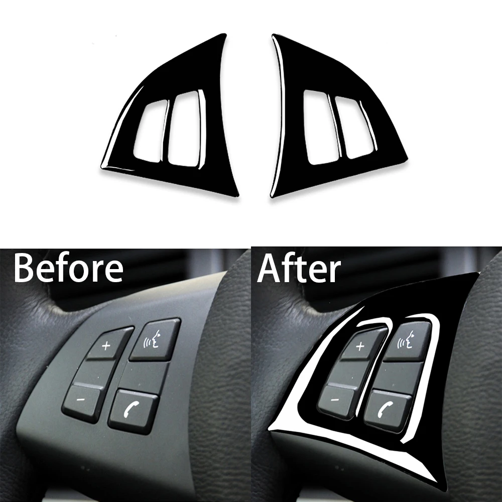 Steering Wheel Decoration Cover Trim Sticker for BMW X5 E70 X6 E71 2008 2009 2010 2011 2012 2013 Car Interior Accessories ABS