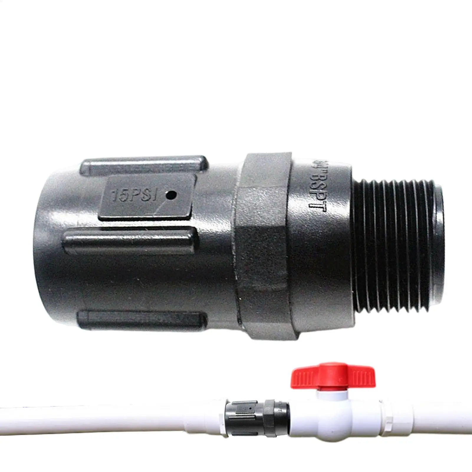 Hose Pressure Regulator 3/4 Inch Hose Drip Regulator Adapter Irrigation Pressure Reducer for Plumbing Garden Irrigation