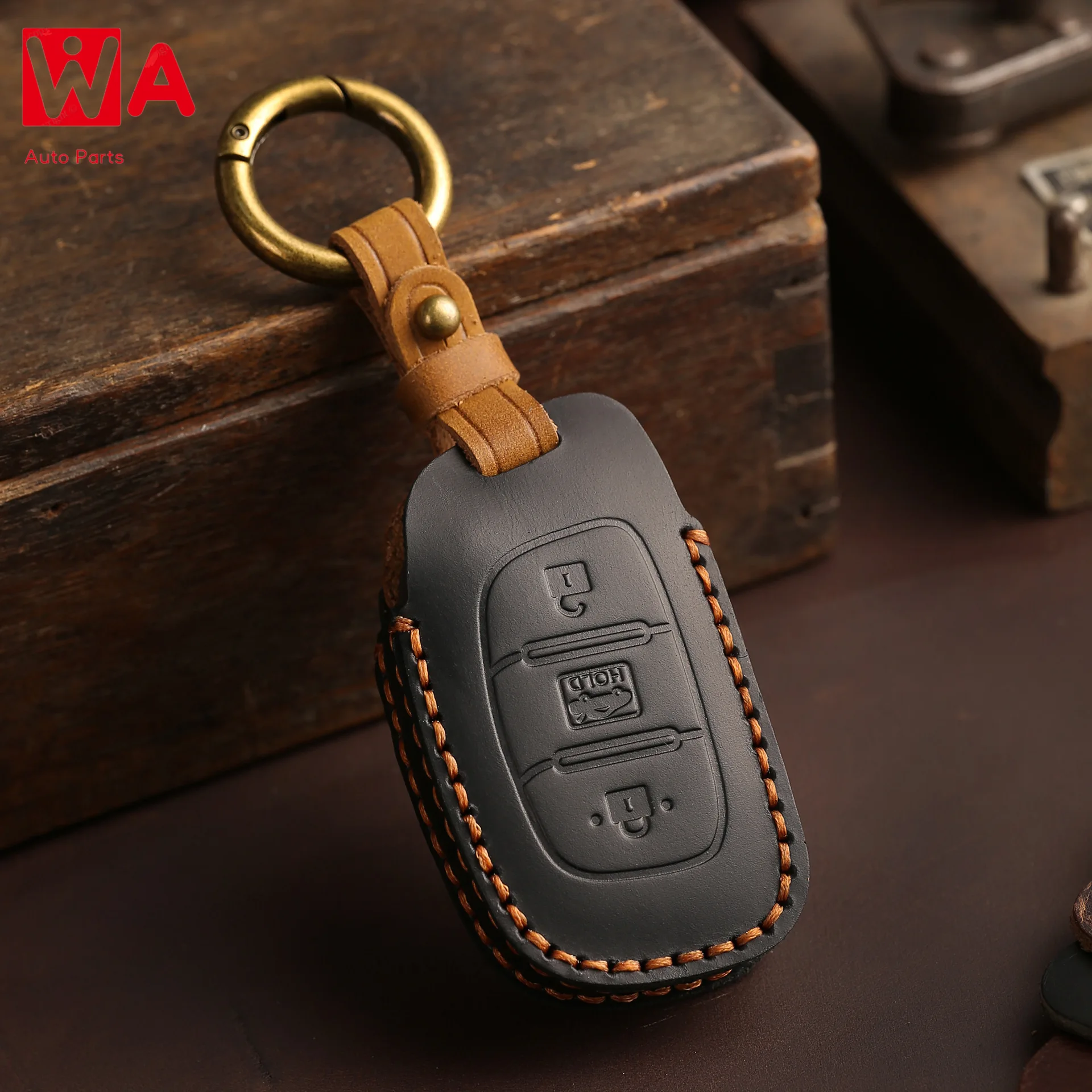 

Leather Car Key Cover Case For Hyundai I20 IX25 IX35 IX45 I10 I20 I30 HB20 Elantra Solaris Sonata Santa Fe Sport Tucson