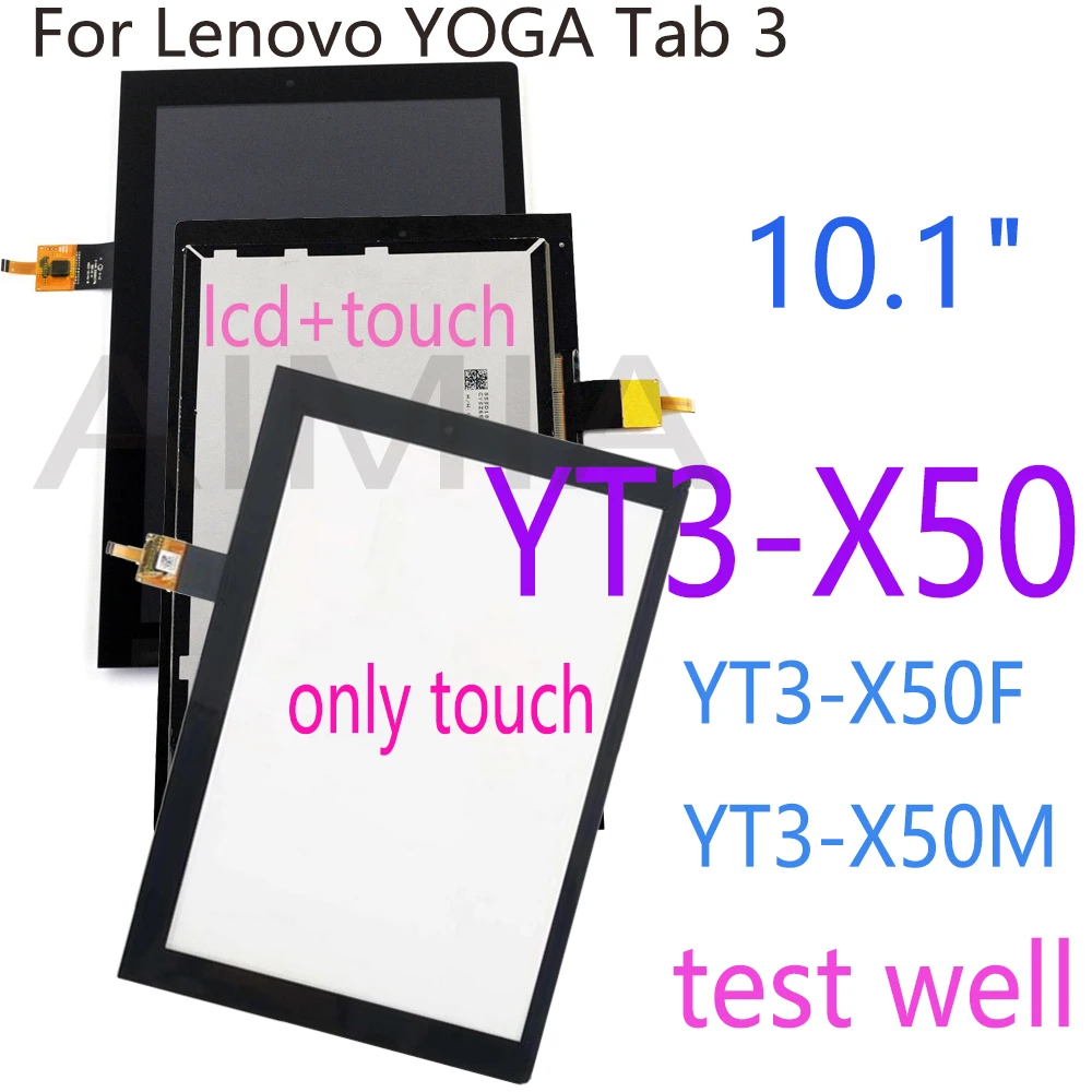 

Сенсорный ЖК-дисплей AAA + 10,1 дюйма для Lenovo YOGA Tab 3 YT3-X50F YT3-X50M YT3-X50 ЖК-дисплей 10,1 сенсорный экран дигитайзер стекло в сборе