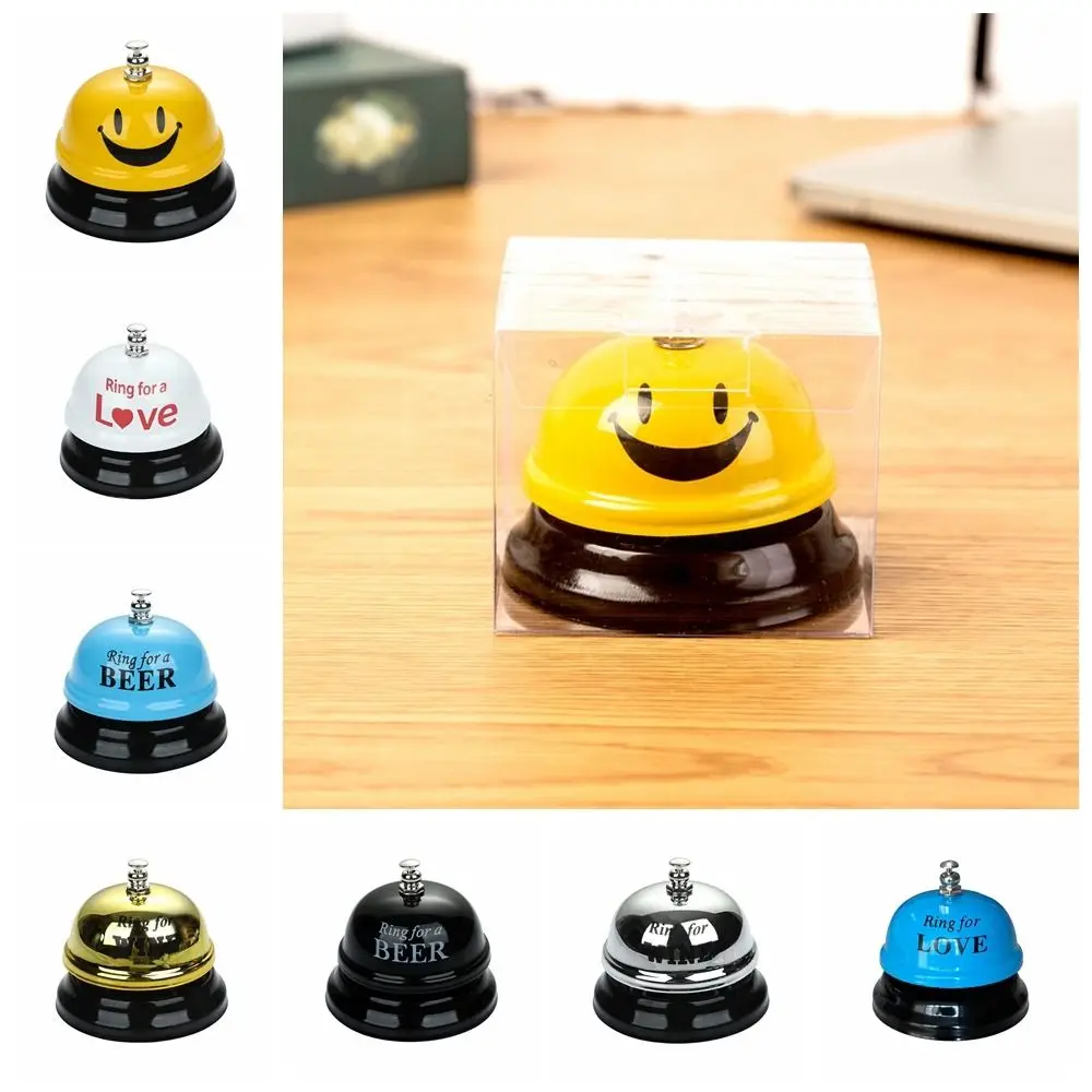 Funny Multiple-Styles Alloy Craft Desk Call Bell Restaurant Timer Metal Service Bell Stable Base Student Gift