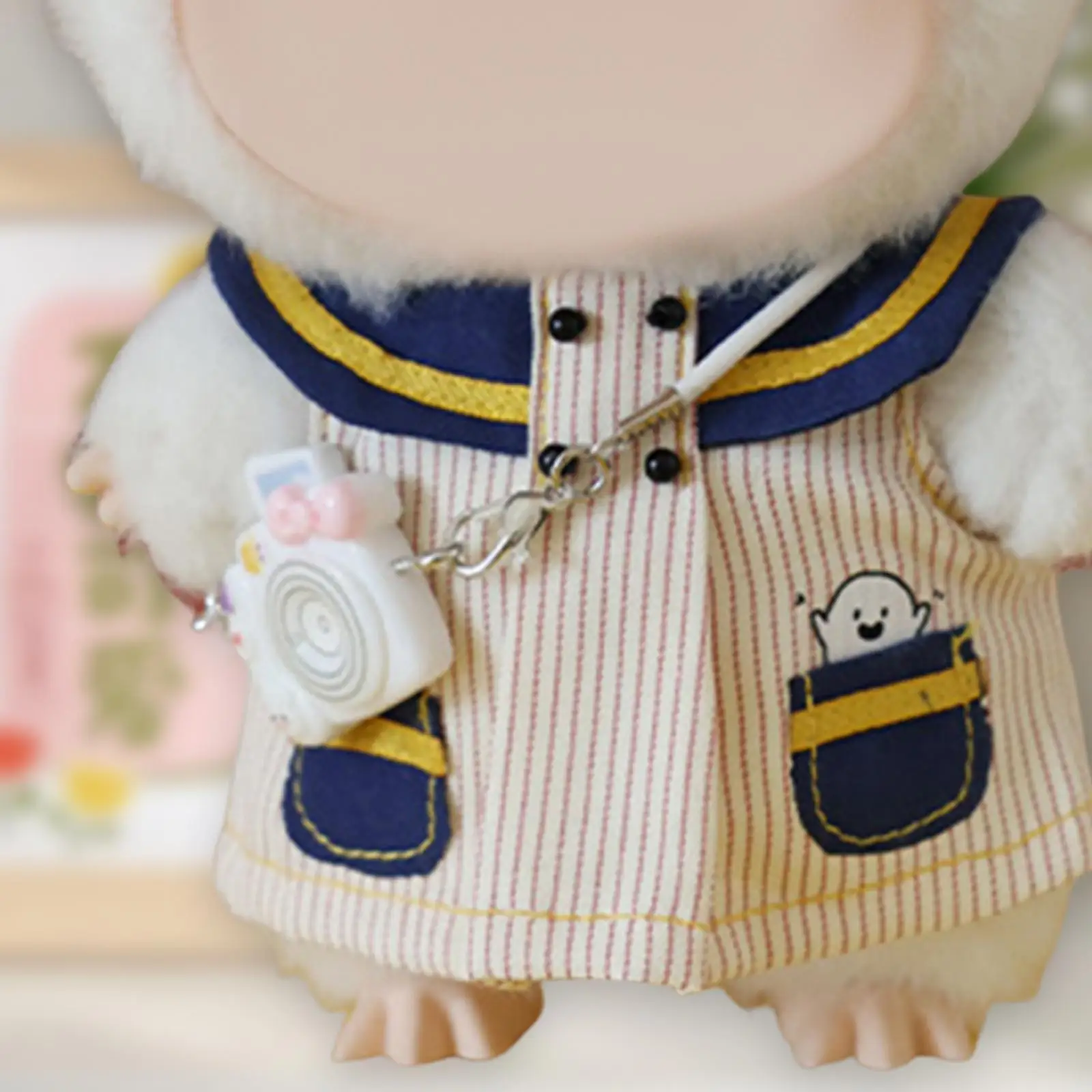 

Doll Dress Detachable Stylish Soft Adorable Accessories Girl Doll Clothes Costume for 6.69'' Hanging Dolls Gift for Little Girls