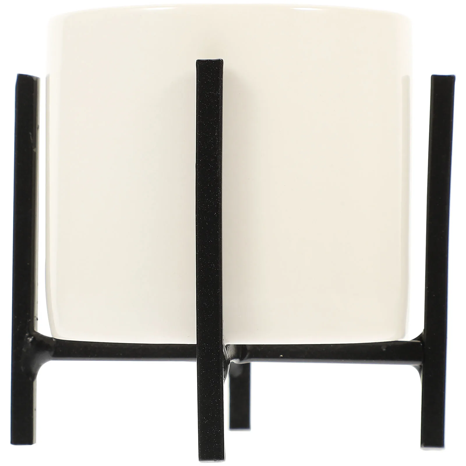 

Ceramic Chopstick Holder with Iron Stand Wear-Resistant Kitchen Utensil Organizer Spoon Cutlery Storage Box Kitchen Supplies