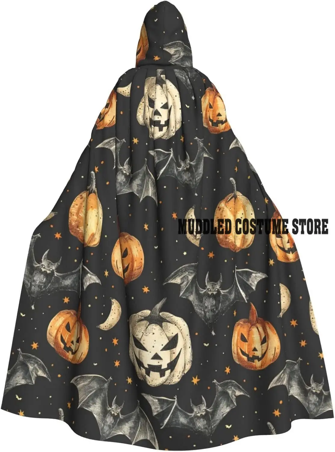 

Накидка с капюшоном для взрослых на Хэллоуин, халат ведьмы, плащи для мужчин и женщин, костюмы для косплея