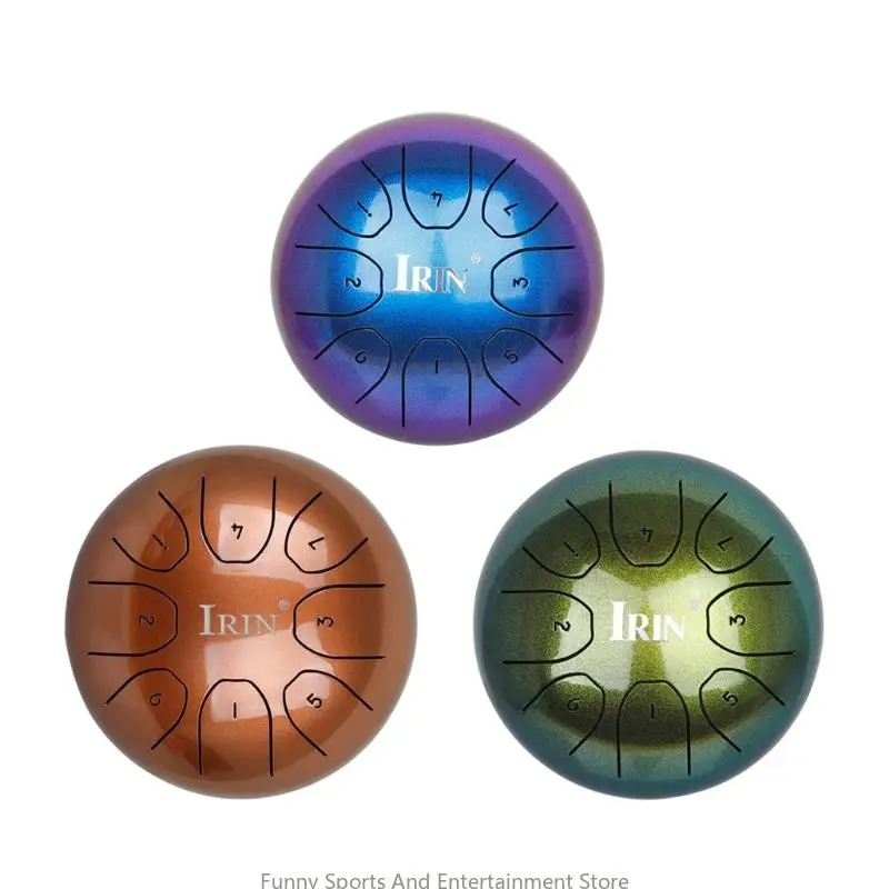 

C4DE Steel Tongue Drum 5.5Inch, 8 Notes Hand Pan Drum Percussion Instrument with Mallets, Drumsticks, Carrying Bag, for Adult