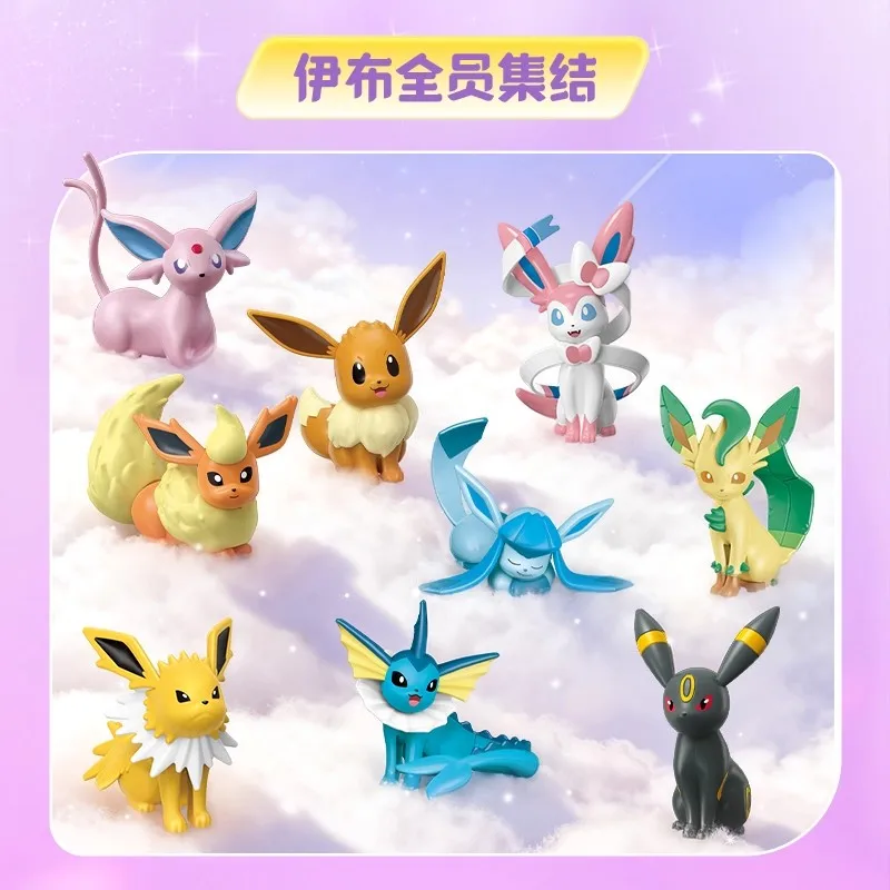 9 Style Pokemon Eeveelution Figures Espeon Sylveon Glaceon Leafeon Vaporeon Umbreon Flareon Pocket Monsters Anime Figure Toy - view 3