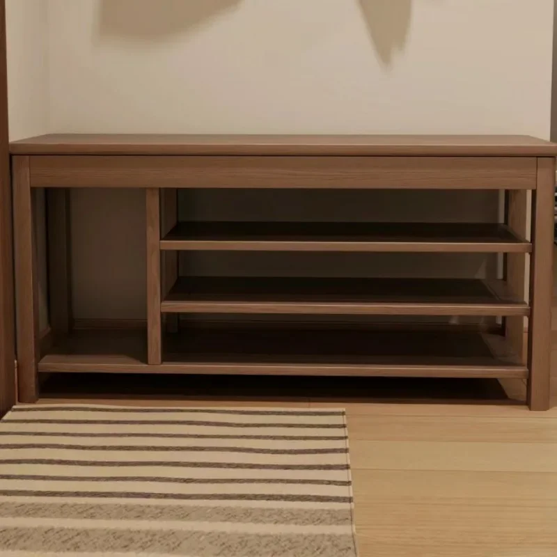 

Shoe Cabinets Multifunctional Footstool Door Soft Seat Cushion Rack Shoe Bench Home Living Room Furniture 3 Flip Shoe Organizer