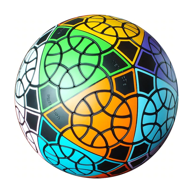VeryPuzzle Big Manta Ray F2 Cube Black Sticker Alien Sphere Five Demons Children's Brain-teasing and Educational Toy