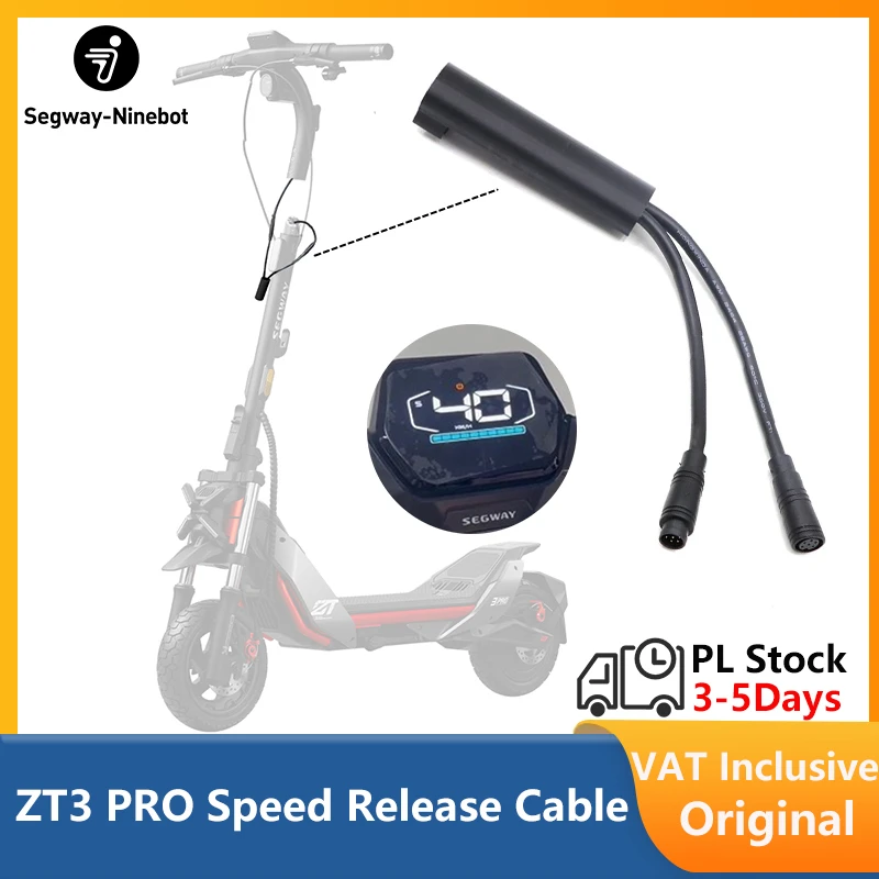 Câble de déverrouillage rapide PL Stock pour trottinette électrique intelligente Ninebot By Segway ZT3 PRO/PRO E/PRO D, vitesse de conduite 35KM/H, ligne de freinage
