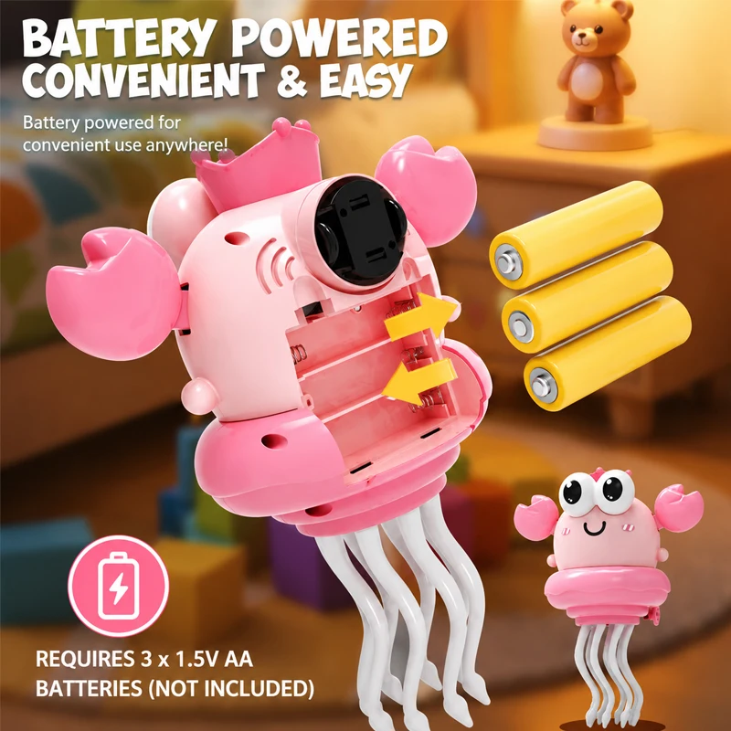 KNYYSECQ Magical dancing octopus electric toy simulation puzzle early education toy boys and girls dancing crab squid