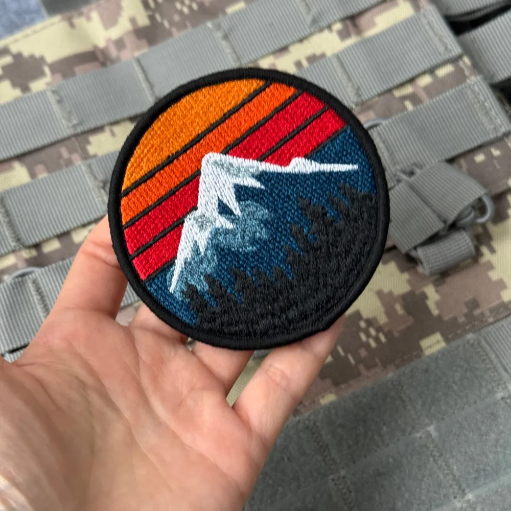 Parche táctico bordado con velcro para mochila de camping - imagen 5