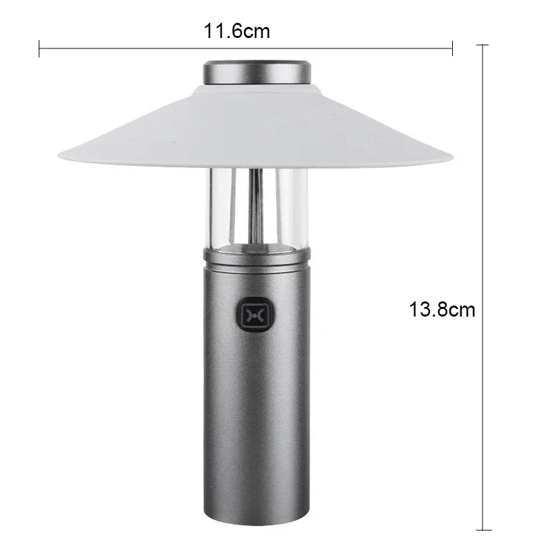 Outdoor LED Camping Lights Portable Multi-Functional Magnetic Flashlight TYPE-C Rechargeable Tent Lamp Field Emergency Lighting