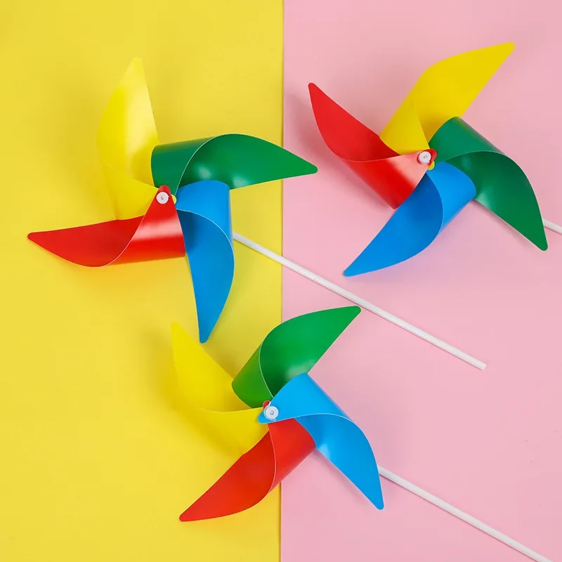 10 Cái Nhiều Màu Sắc Pinwheel Cối Xay Gió Gió Spinner Vườn Sân Nghệ Thuật Trang Trí Đồ Chơi Ngoài Trời