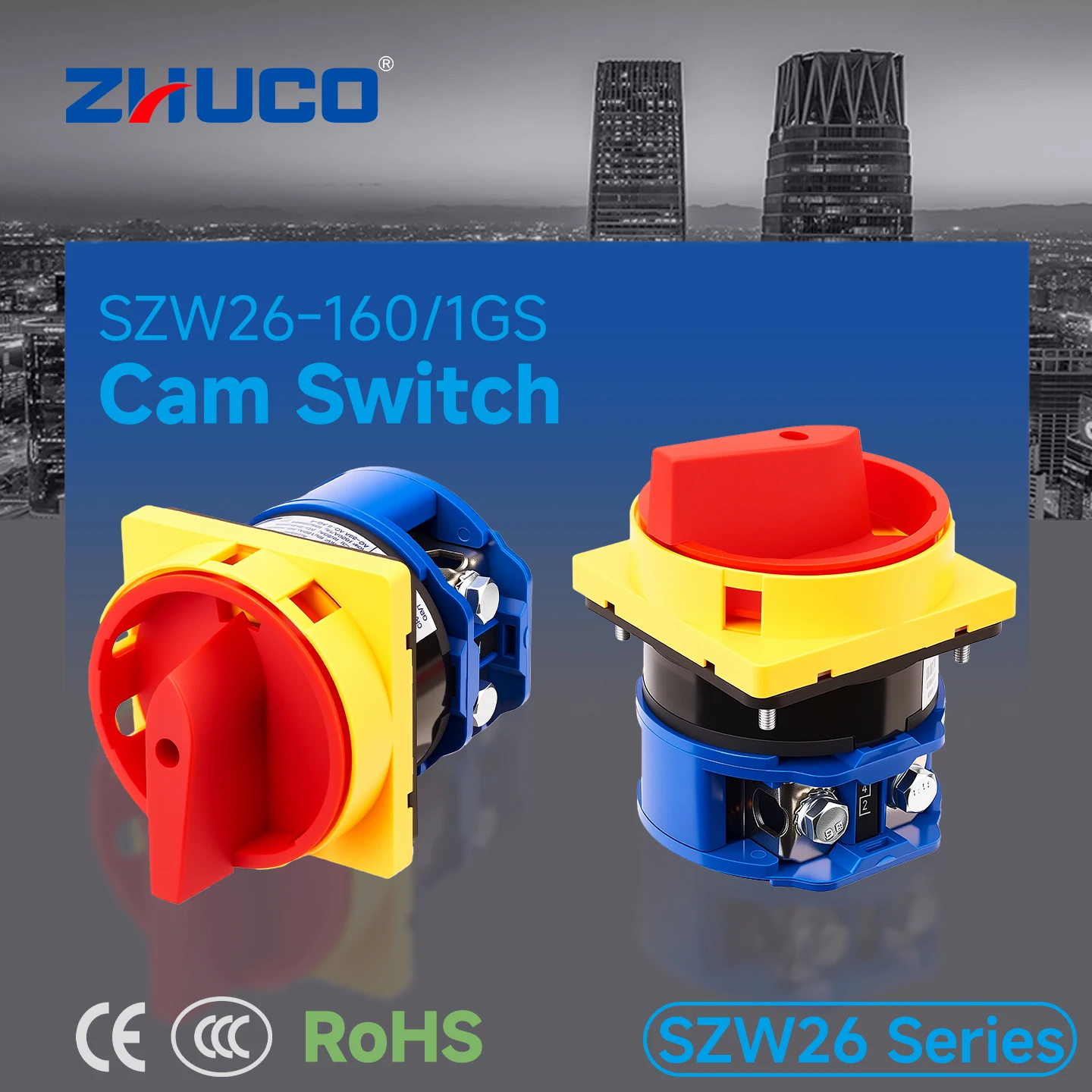 Industrial Tools - Sakelar Pemilih 2 Posisi Zhuco 160A