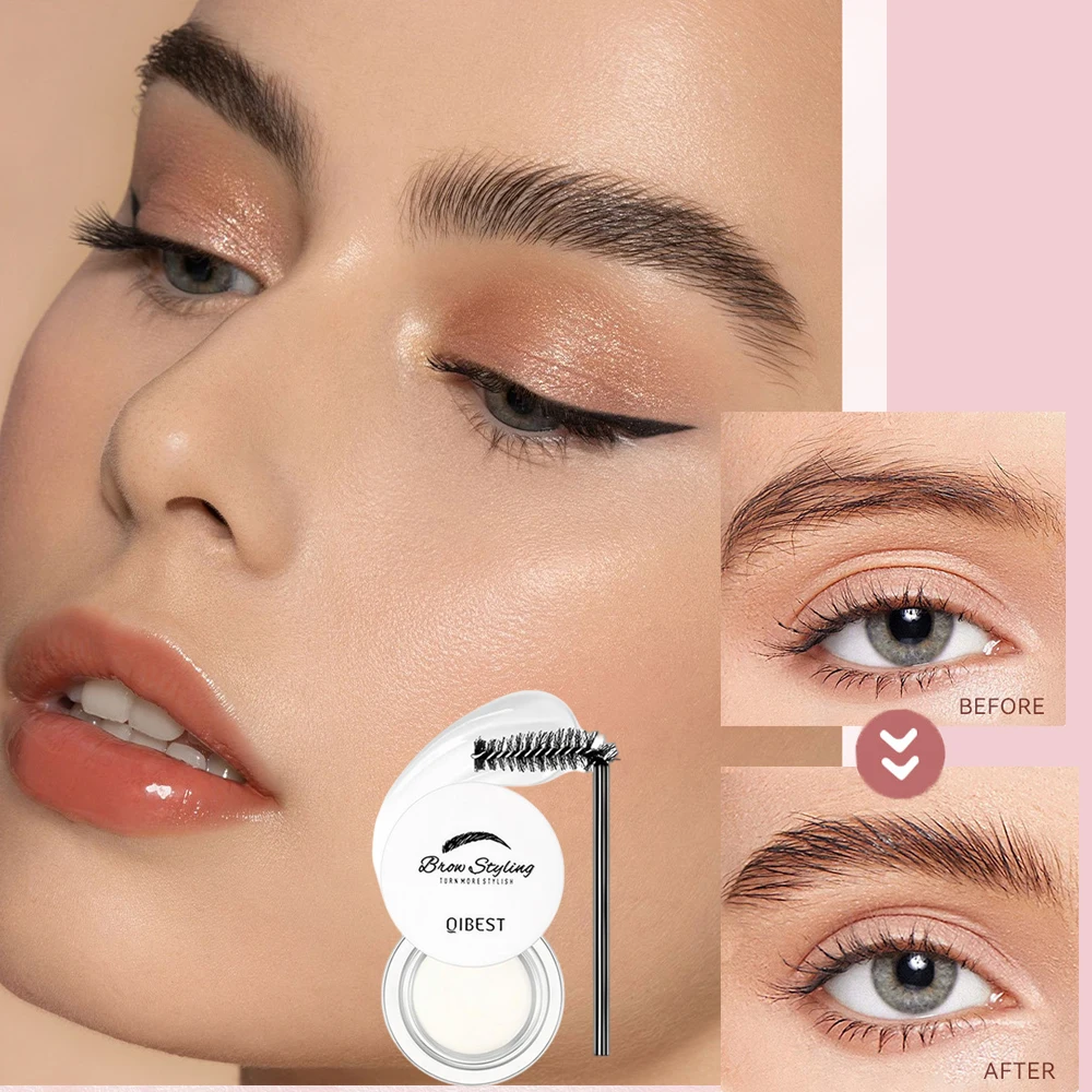 Natural Colourless Styling Eyebrow Wax Relaxing Eyebrow Fixing Soap Transparent Long Lasting Eyebrow Defining Gel Makeup