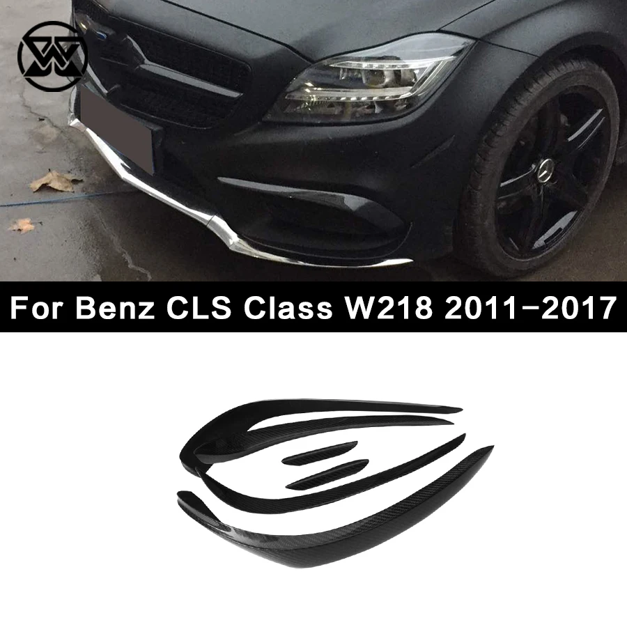 

Carbon Fiber Front Bumper Fender Air Vent For Mercedes Benz CLS Class W218 cls300 Car Side Canard Wind knife Splitter Spoiler