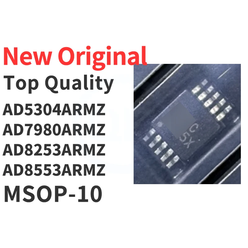 

(10 Pieces) AD5304ARMZ AD7980ARMZ AD8253ARMZ AD8553ARMZ D9W C5X YOK A09 MSOP-10 New Original Chip IC