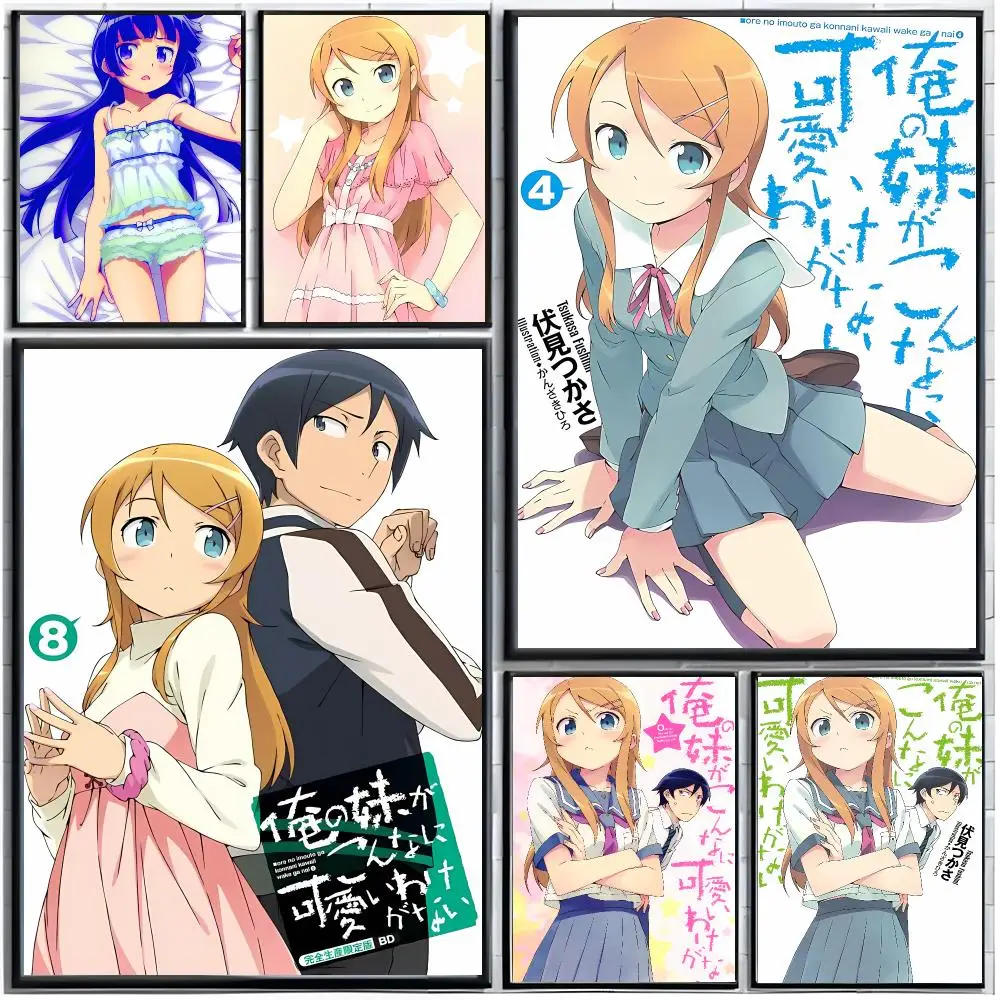 Comedy Anime O-Oreimo My Little Sister Poster Modern Wall Art Home Decor Living Room Decorative Print Unframed