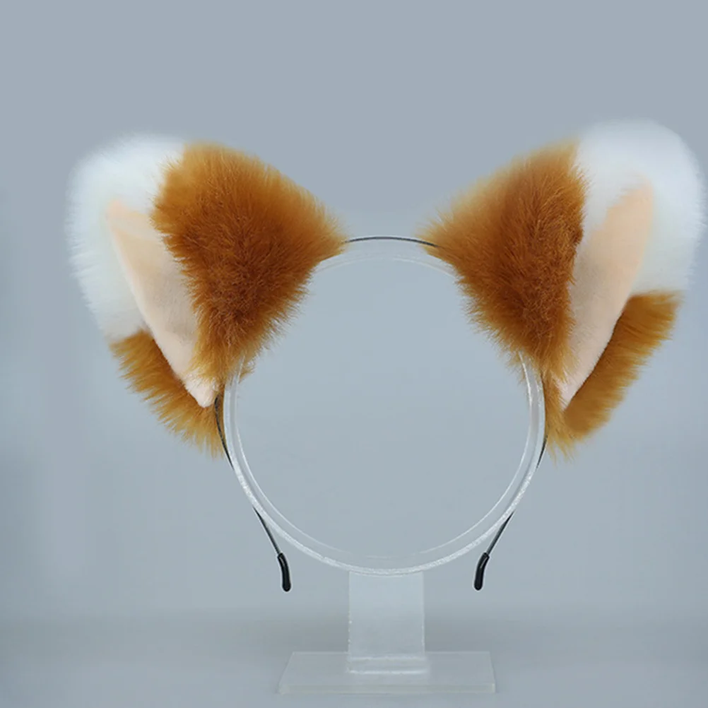 Diadema peluda con orejas de gato, diadema con orejas de animales, accesorio de Cosplay, accesorio femenino elegante para fiesta de Halloween