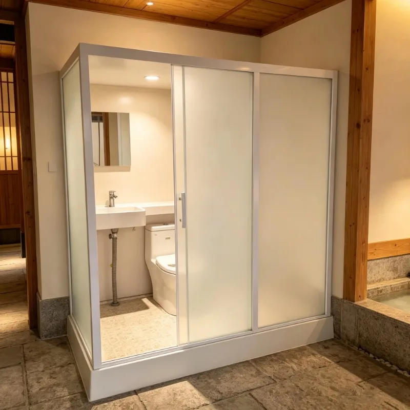 Portable Modern Industrial & Traditional Design Shower Enclosures Modern Portable Bathroom