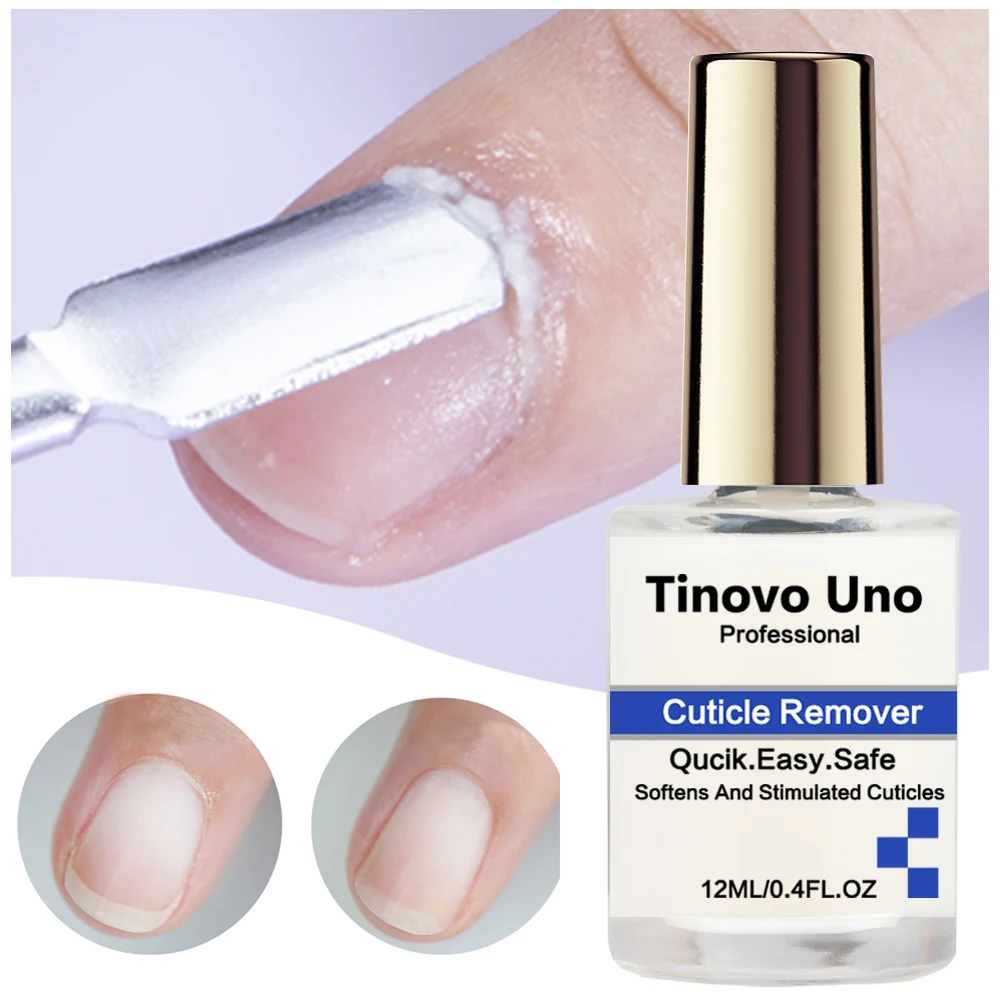 Tinovo Uno Professional Cuticle Remover Liquid Quick Easy Fast Nail Softener Remove Exfoliator Base Oil Nail Art Treatment Care