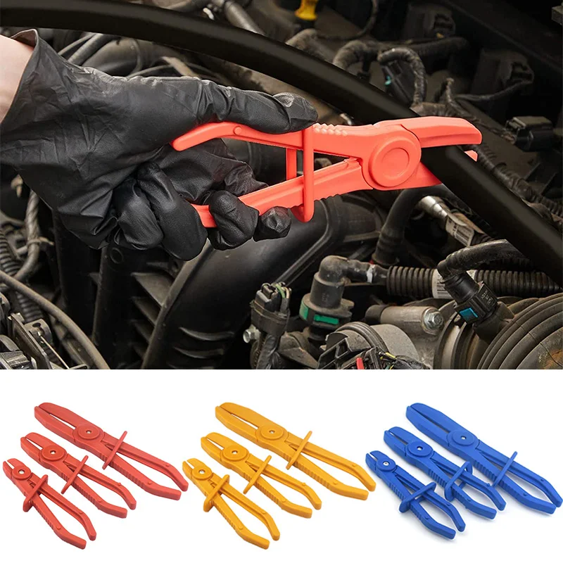 3Pcs/Set Nylon Hose Clamp Tool Set Brake Fuel Water Line Clamp Plier Hands Free Tool Car Repair Tools Hose Pliers