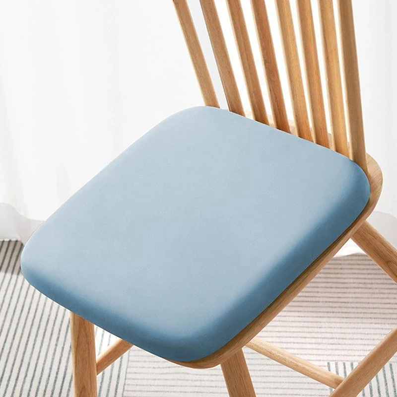 Hot Memory Foam Ice Silk Elastic Fabric Seat Cushion Soft Chair Pad Car Seat Pad For Long Sitting Lumbar Support Pain Relief