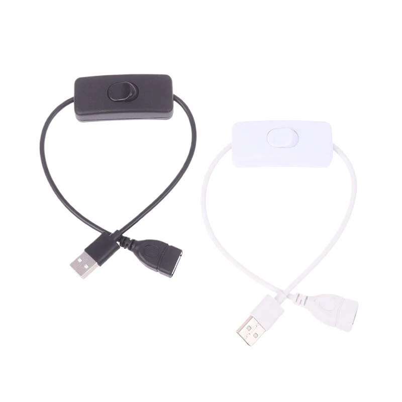 USB Switch Extension Cable Support Data Transmit And Power Supply With On/Off Power Switch For LED Strips, USB Devices