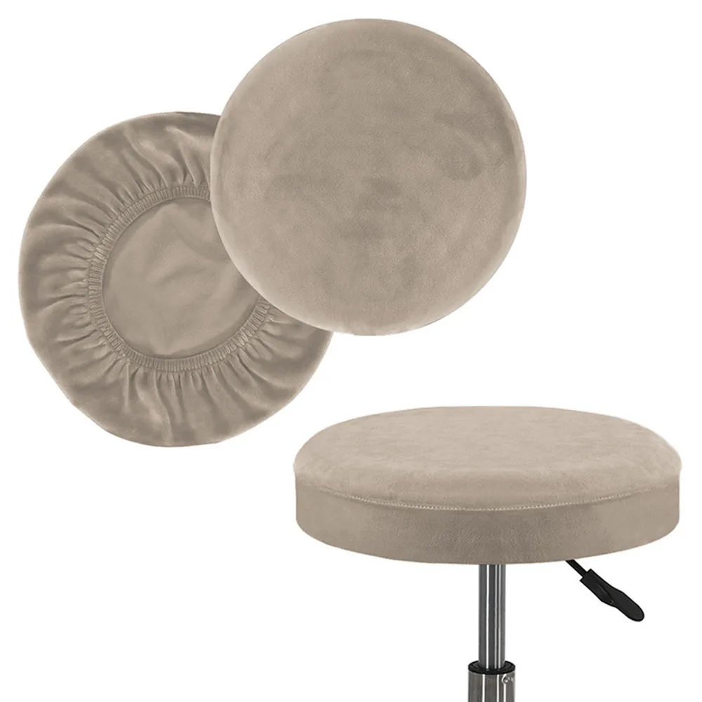 Velvet Stool Cover Bar Round Swivel Chair Cover Universal Stool Cover Bar Coffee Shop Stool Cover High Quality Slipcovers