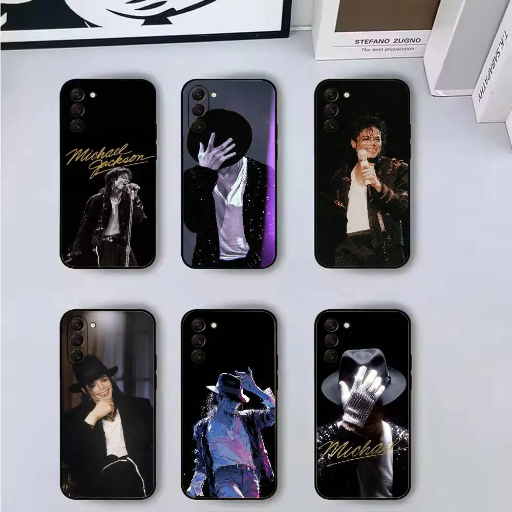 Legendary musician M-Michael Jackson Stylish Phone Case Black Silicone Soft For Samsung Galaxy A73,A72,A71,A70,A53,A52,A51