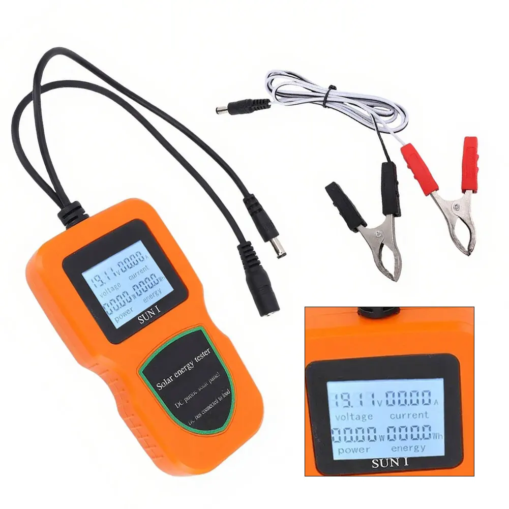 LCD 디스플레이가 있는 태양광 패널 테스터 멀티미터 자동 수동 MPPT 테스트를 위한 실시간 전력 및 전압 태양광 패널 멀티미터