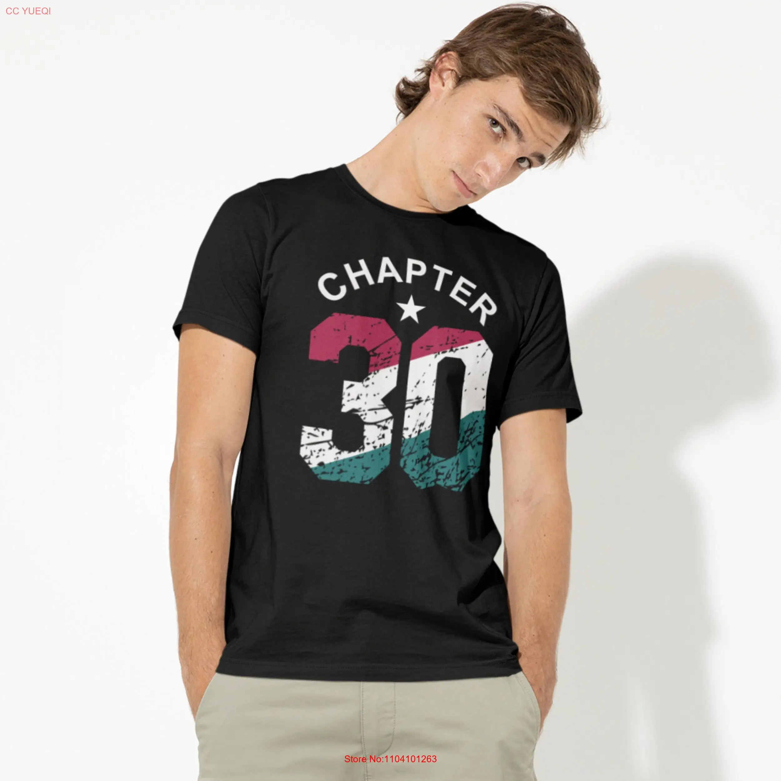 30th Birthday T Shirt for men and women Chapter 30 Book lovers years old Party him her long or short sleeves