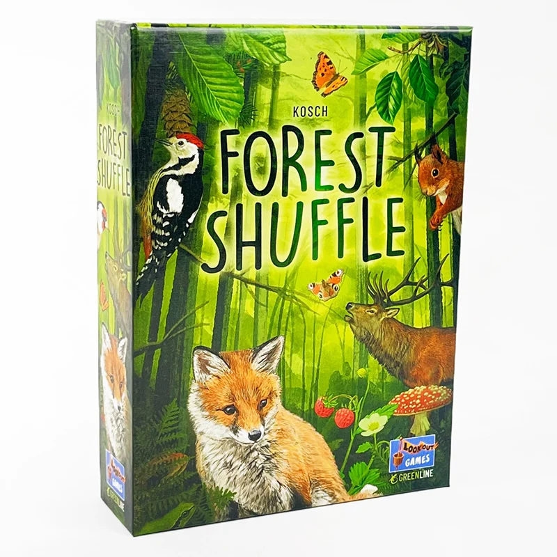 حزمة ألعاب البطاقات الإنجليزية من Forest Shuffle مع توسيع جبال الألب، لعبة لوحية مثيرة لليالي الألعاب الجماعية #1