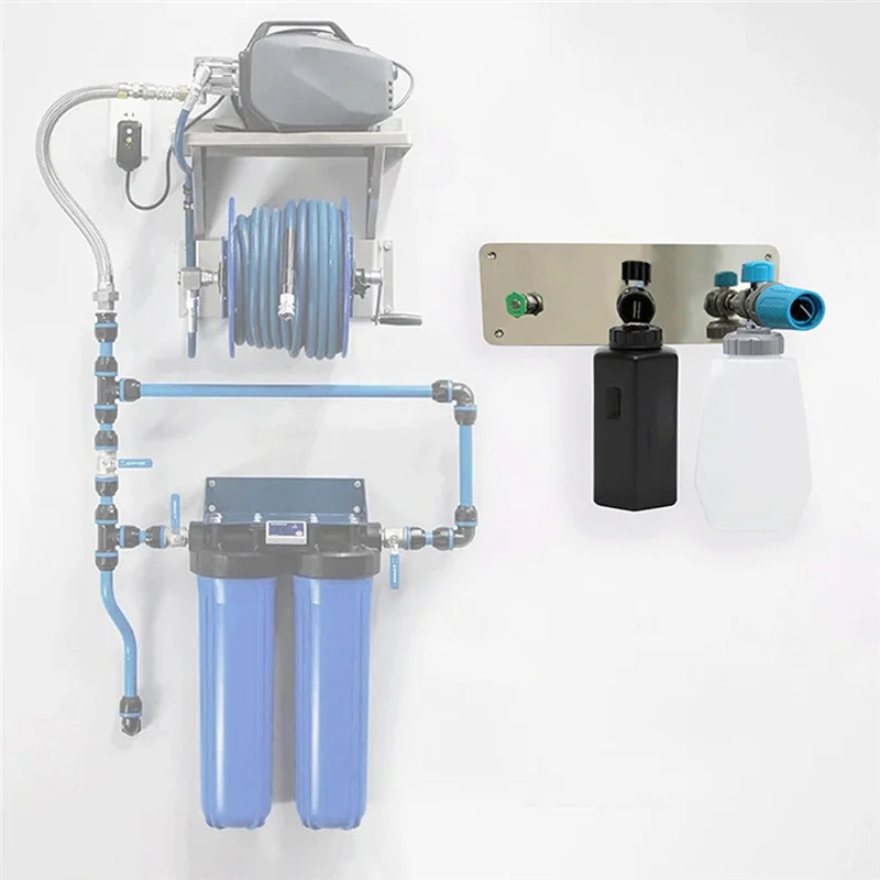 A95G 1 قطعة حامل مدفع الرغوة - حامل طرف فوهة غسالة الضغط، حامل مدفع رغوي قابل للتركيب على الحائط، غسالة الضغط سهلة الإضافية #2