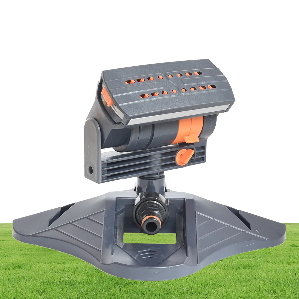 

Mini Oscillating Sprinkler Adjustable Large Coverage Lawn Sprinkler 16 Holes Irrigation Watering System for Outdoor Yard Garden
