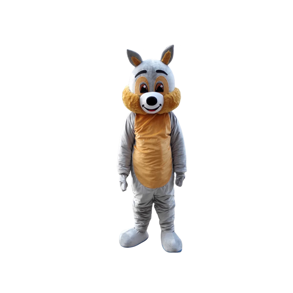 Costume de mascotte d'écureuil gris, costume fantaisie personnalisé, kits de cosplay d'anime, robe fantaisie à thème de mascotte, costume de carnaval 1140
