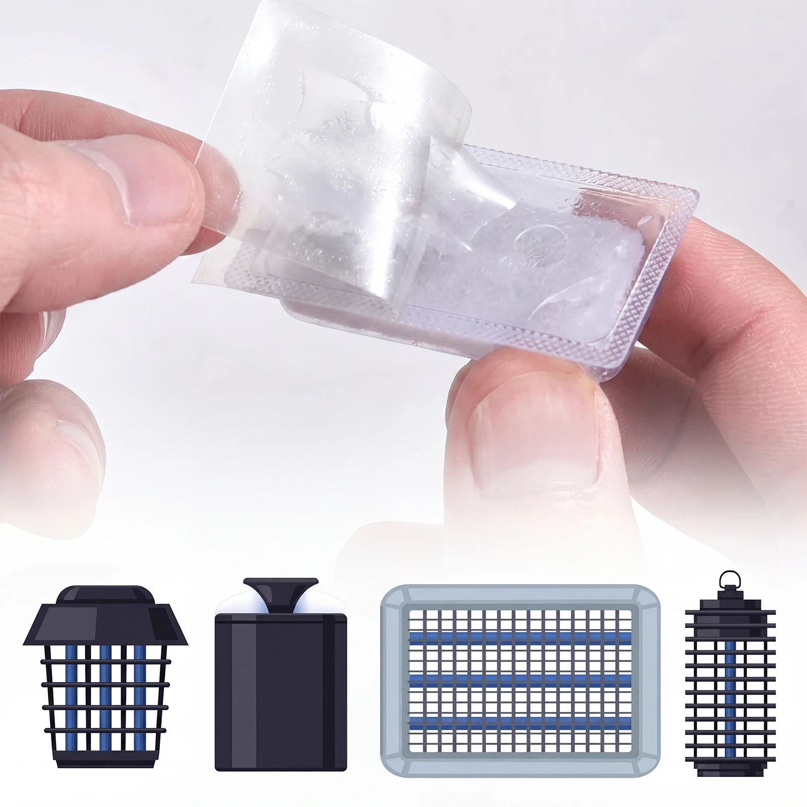 3Pcs Mosquito Lure Refill Long Lasting 450 Hour Insect Bait Non-Toxic Bug Trap Replacement for Mosquito Trap Bug Zapper