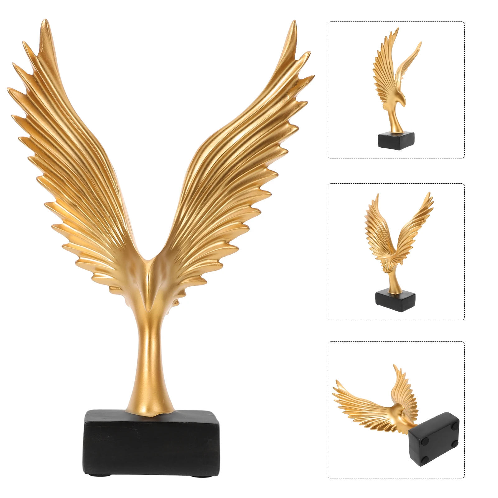 

1Pcs Large Peng Bird Statue Handcrafted Resin Dapeng Wings Decoration Atmospheric Abstract Art Piece for Home Office Interior