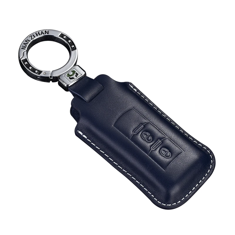 

Car Key Case For Mitsubishi Outlander ASX ECLIPSE CROSS 18-22 Leather Key Chains Key Fob Cover Car Accessories