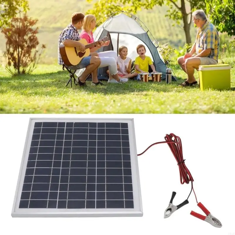 581E Reliability 20W Solar Powered Chargers For 12V Battery Single Crystal Silicon