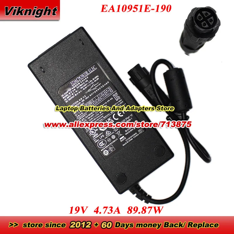 EA10951E-190 AC Adapter For EDAC 19V 4.73A 89.87W KANONG 4 Holes Charger For APUTURE LS60 LIVE STREAMING LIGHT LS60 FILL LIGHT