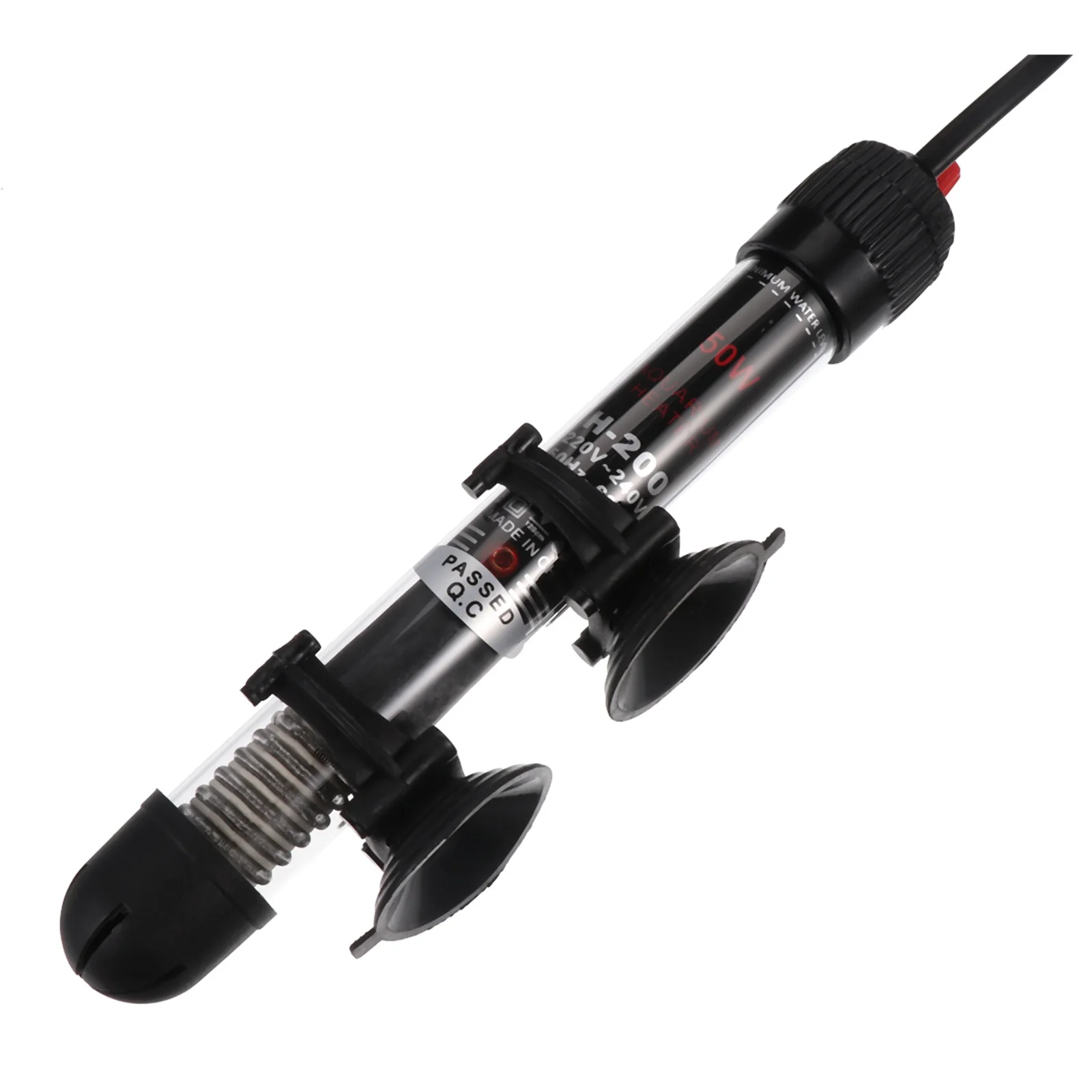 

50W Fish Tank Heating Rod Automatic Aquarium Heater Adjustable Temperature Explosionproof Glass Heating Element for Constant