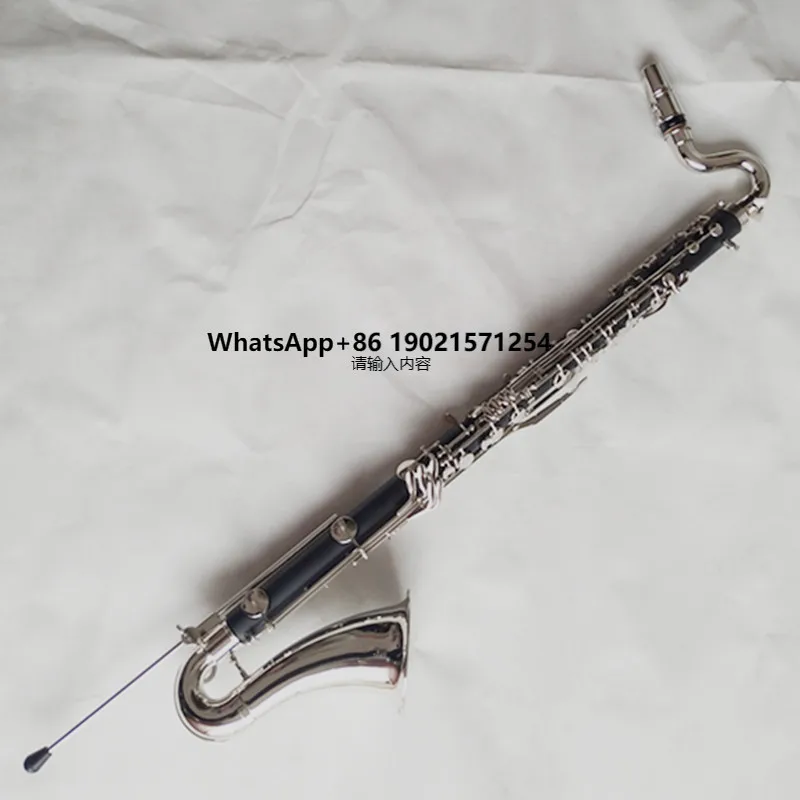 

Professional Performance Bass Clarinet in B Flat Student Beginner Adult Band Woodwind Instrument Ebony Material Tone BB
