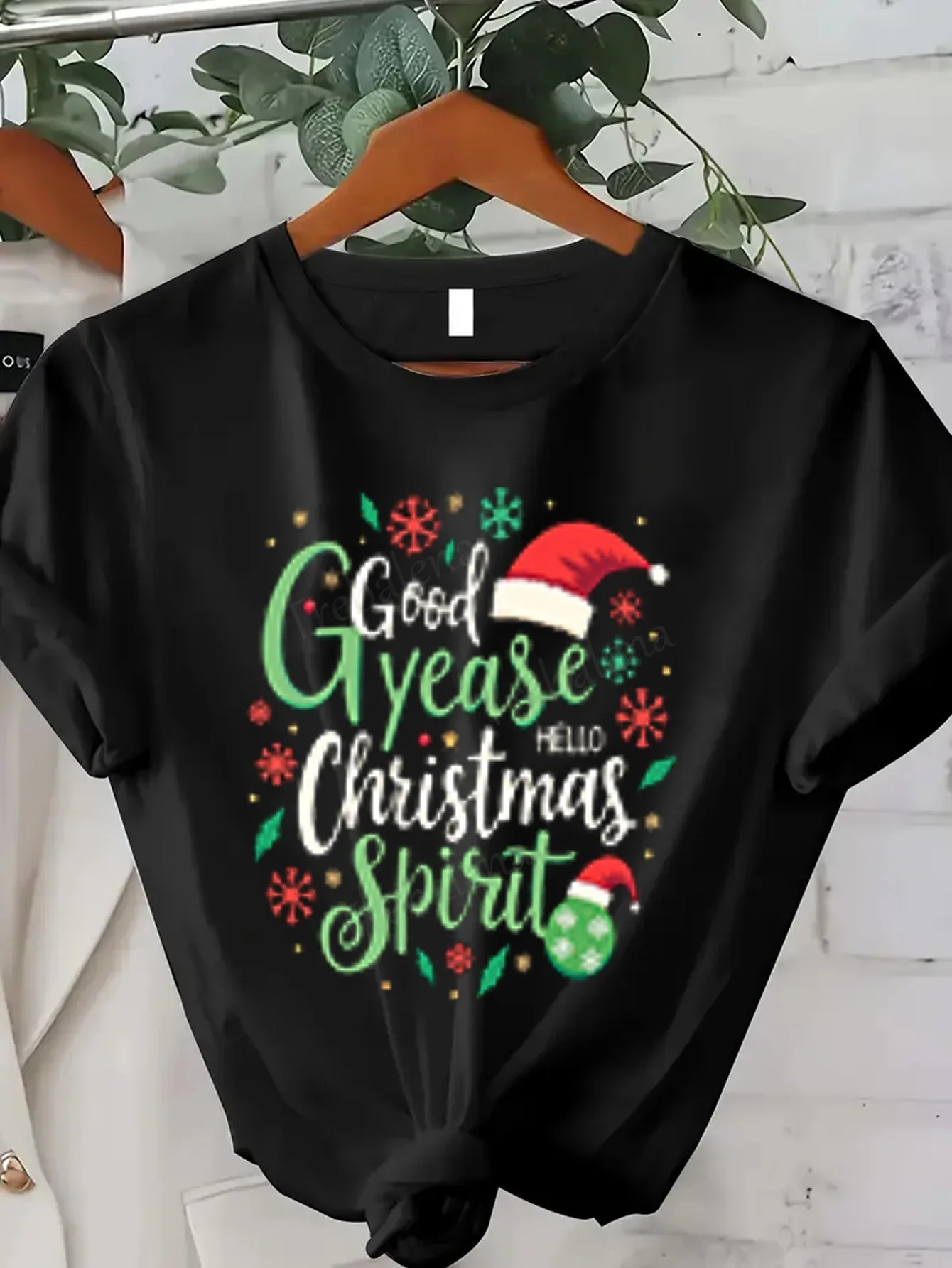Women T-shirt Christmas Spirit T-Shirt for Women - Festive Holiday Tee
