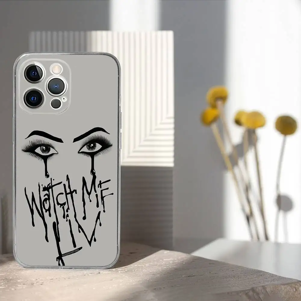 حافظة هاتف W-WWE L-Liv Morgan لهاتف iPhone 17,16,15,14,13,12,11 Pro,Max,Plus,X,XS,XR,SE4,E غطاء ناعم شفاف صغير