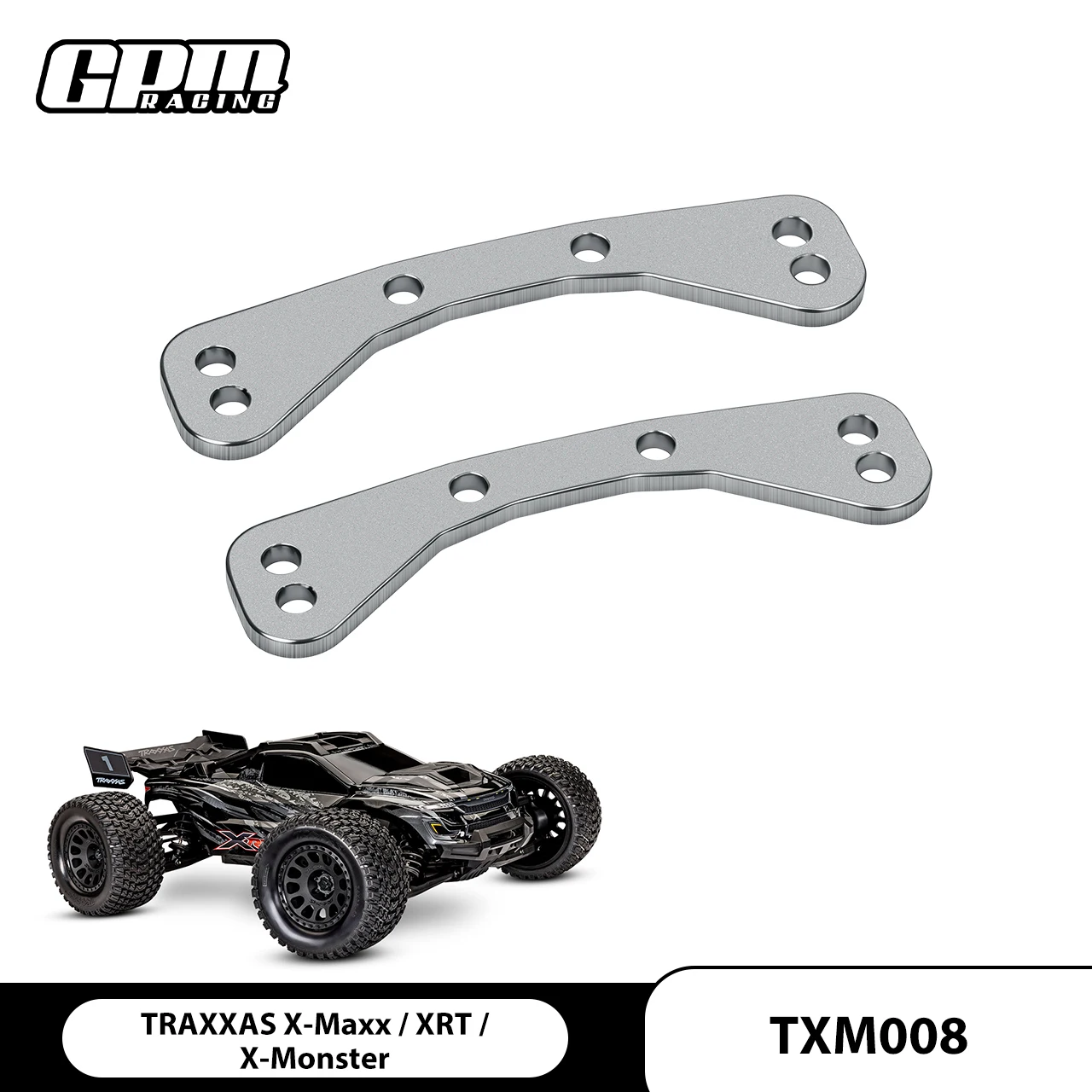 GPM SST Front / Rear Upper Bulkhead Tie Bar For 77086-4 TRAXXAS 1/5 X-Maxx 6S/8S 1/6 XRT